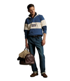 R.M.Williams Heritage Panel Rugby Shirt in Mid Blue – product image 2