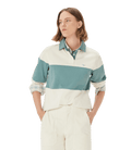 R.M. Williams Narran Panel Stripe Rugby in Jade Stone – front view