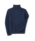 R M Williams - Kapunda 1/4 Zip Sweater - Colour: Dark Indigo