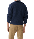 R M Williams - Kapunda 1/4 Zip Sweater - Colour: Dark Indigo