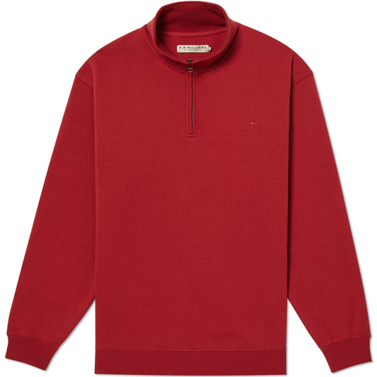 R M Williams - Mulyungarie 1/4 Zip Sweatshirt - Colour: Terracotta