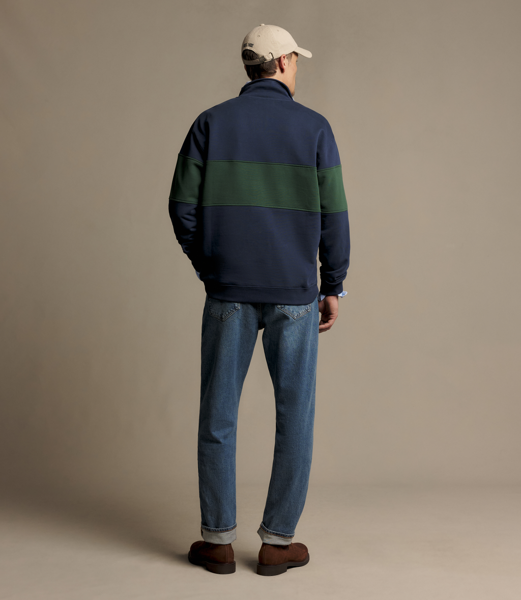 Heritage Panel ¼ Zip Sweatshirt