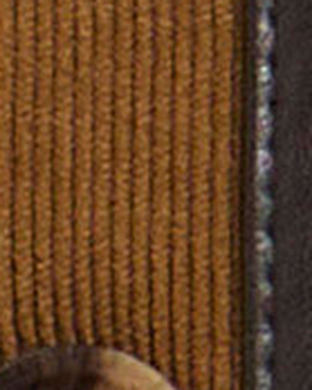 Barbour Penny Fleece Cord Jacket in Tan/Ecru pocket and fleece detail