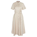 Barbour - Margaret Shirt Dress - Colour: Tartan Beige