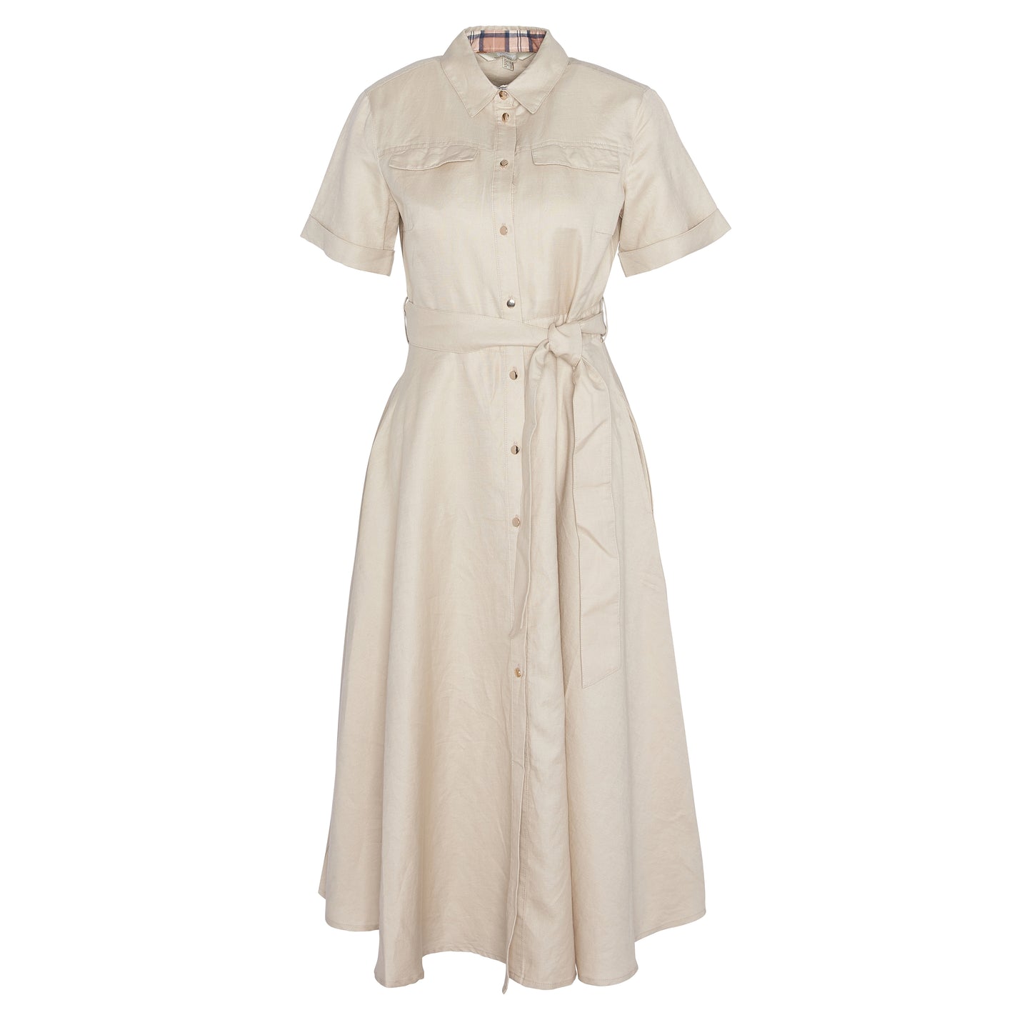 Barbour - Margaret Shirt Dress - Colour: Tartan Beige