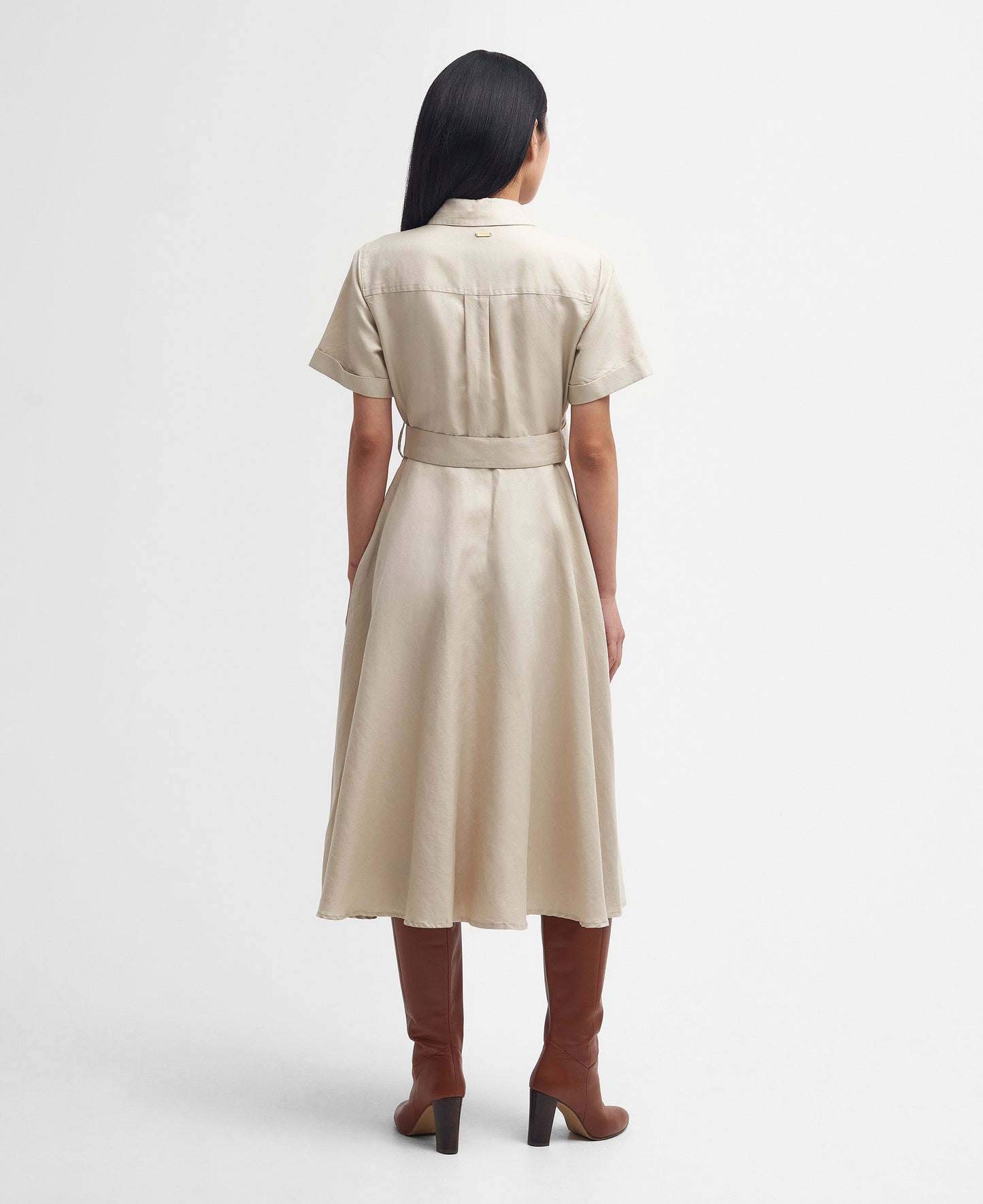 Barbour - Margaret Shirt Dress - Colour: Tartan Beige