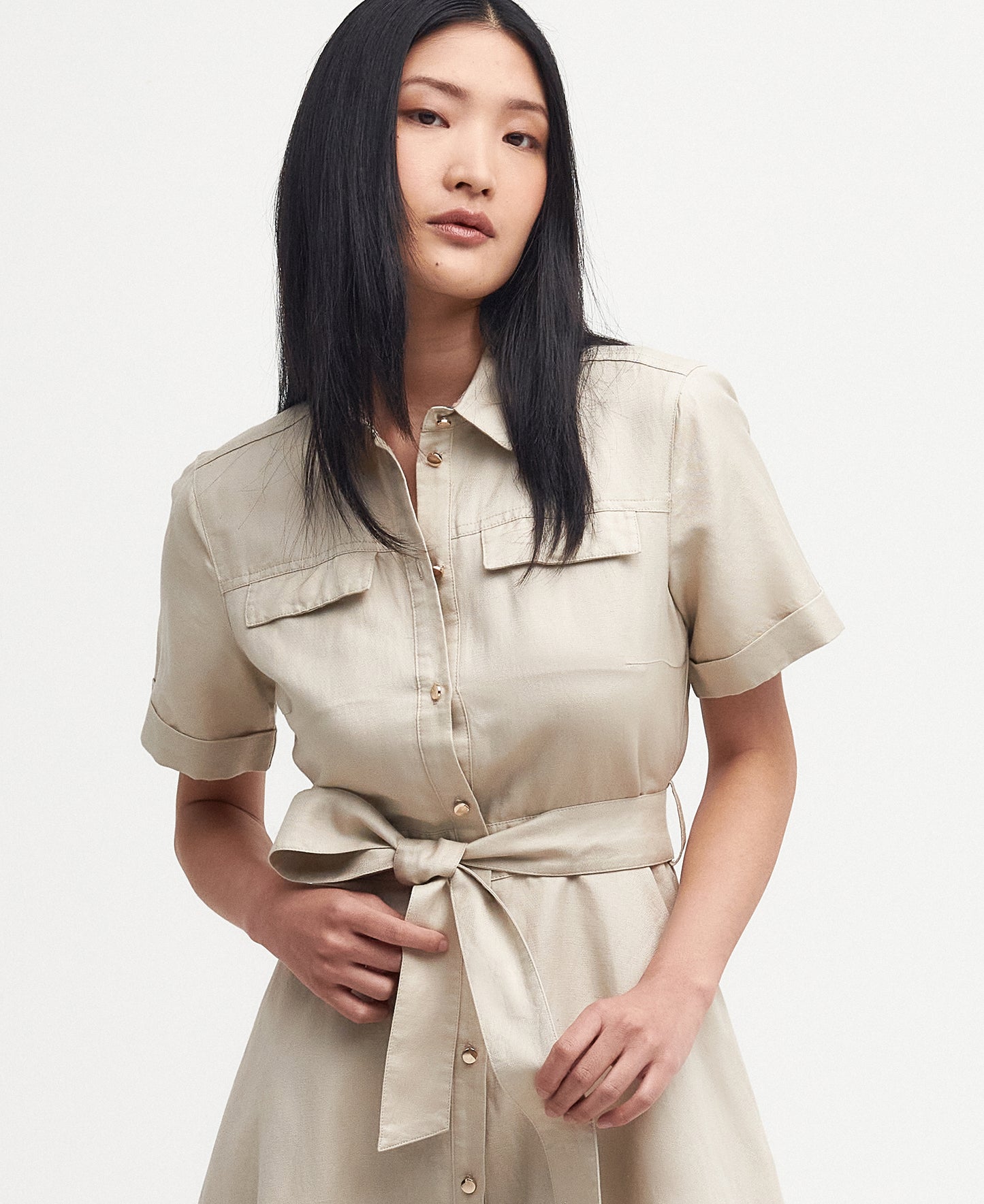 Barbour - Margaret Shirt Dress - Colour: Tartan Beige