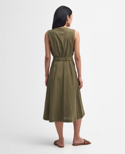 Barbour - Rutherglen Midi Dress - Colour: Khaki