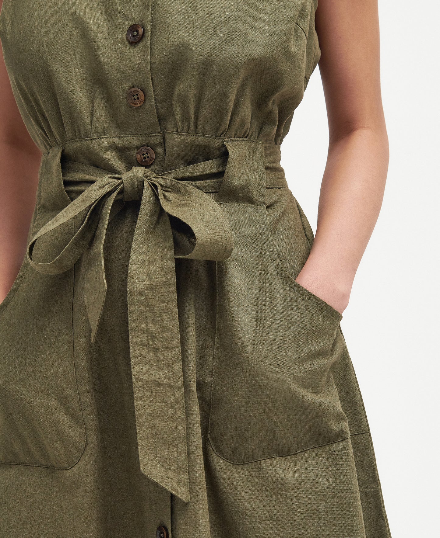 Barbour - Rutherglen Midi Dress - Colour: Khaki