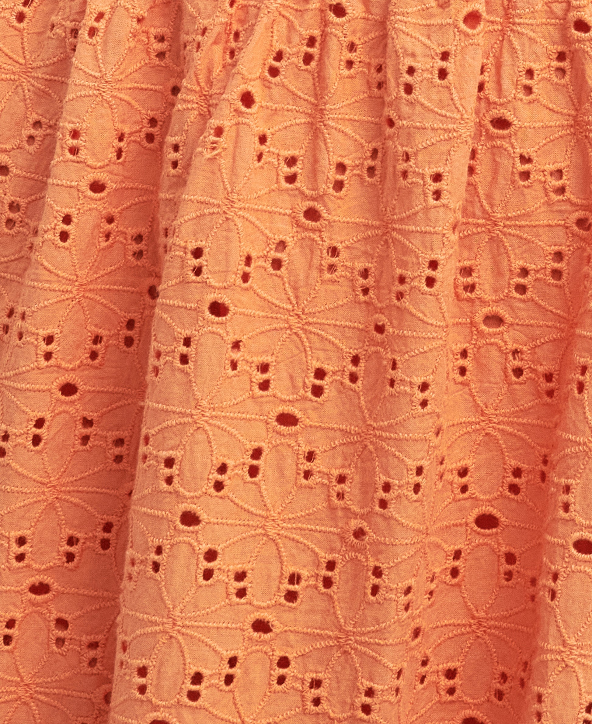 Barbour - Kelley Broiderie Anglaise Midi Dress - Colour: Apricot Crush