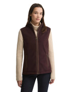 Barbour Country Colton Fleece Gilet in Fig – back view