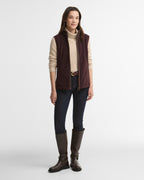 Barbour Country Colton Fleece Gilet in Fig – side view