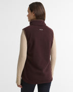 Barbour Country Colton Fleece Gilet in Fig – styled view