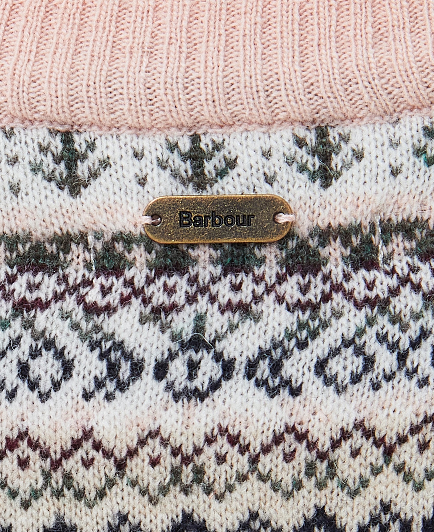 Barbour - Peak Knit - Colour: Pink Ice