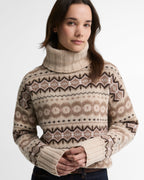 Barbour Helen Knitted Jumper in Birch Multi – styled view