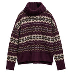 Barbour Helen Knitted Jumper in Fig Multi – front view
