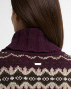 Barbour Helen Knitted Jumper in Fig Multi – back view