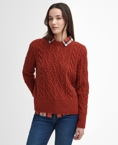 Barbour - Solway Knit - Colour: Spiced Pumpkin