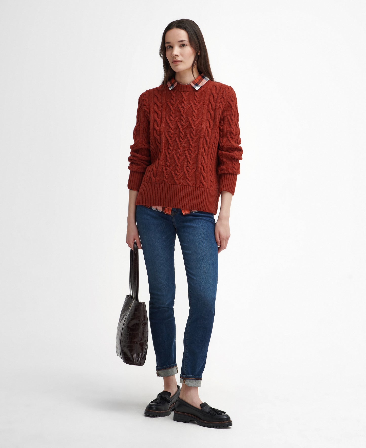 Barbour - Solway Knit - Colour: Spiced Pumpkin