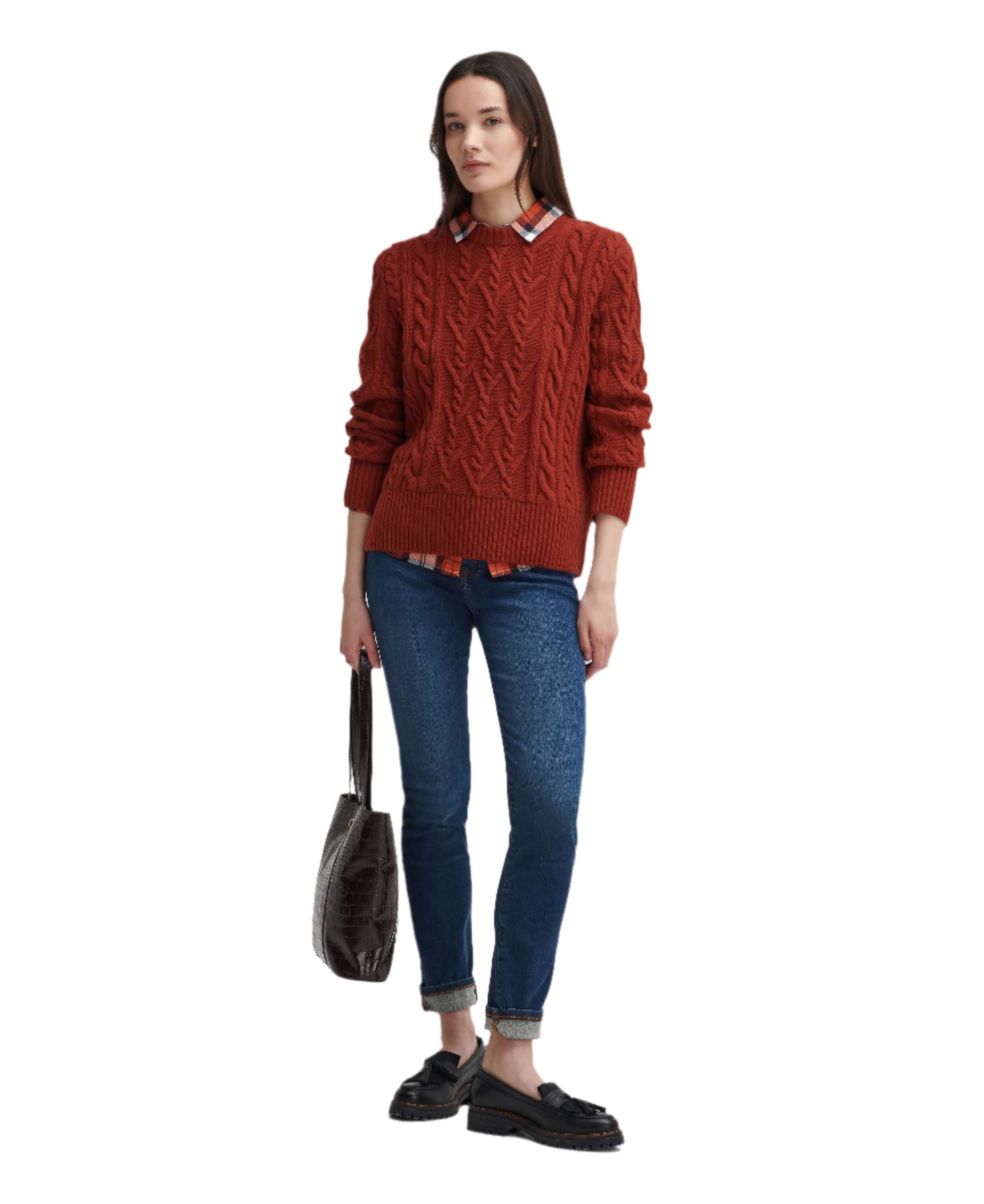 Barbour - Solway Knit - Colour: Spiced Pumpkin