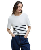 Ivy Striped Short-Sleeved Jumper