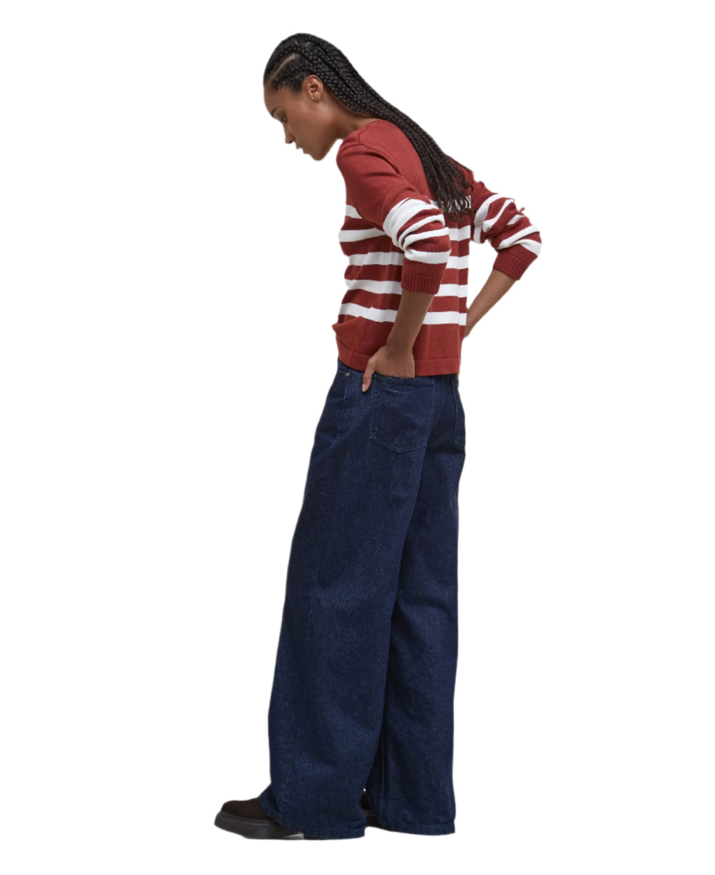 Demi Striped Crew Neck Jumper