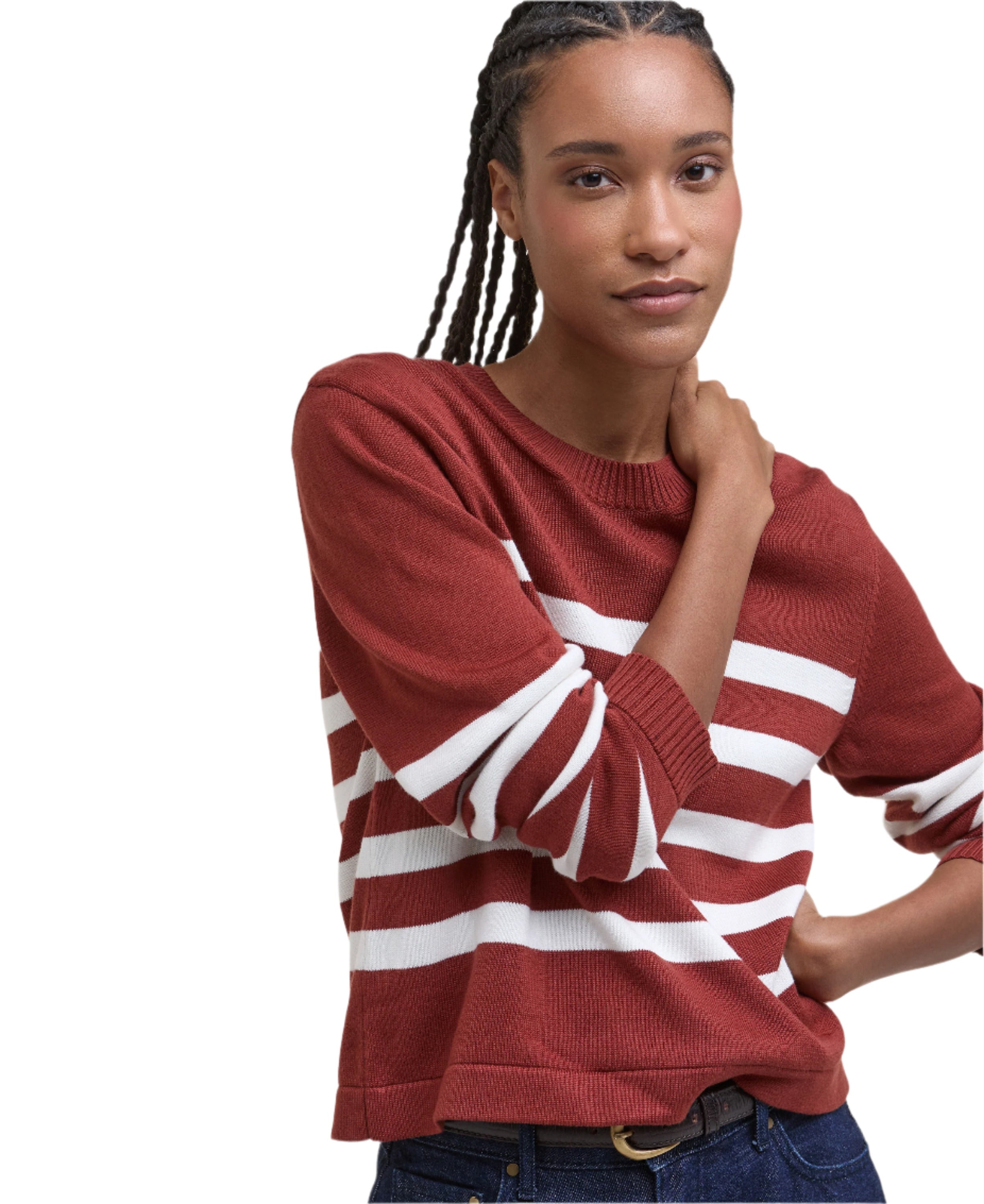 Demi Striped Crew Neck Jumper
