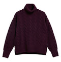 Ladies Barbour Agatha Knitted Jumper in Fig front view