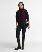 Ladies Barbour Agatha Knitted Jumper in Fig side view