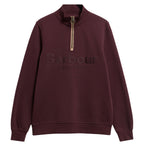 Barbour Cynthia Half Zip Sweatshirt in Fig – styled view
