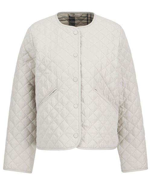 Cashel Collarless Quilted Jacket