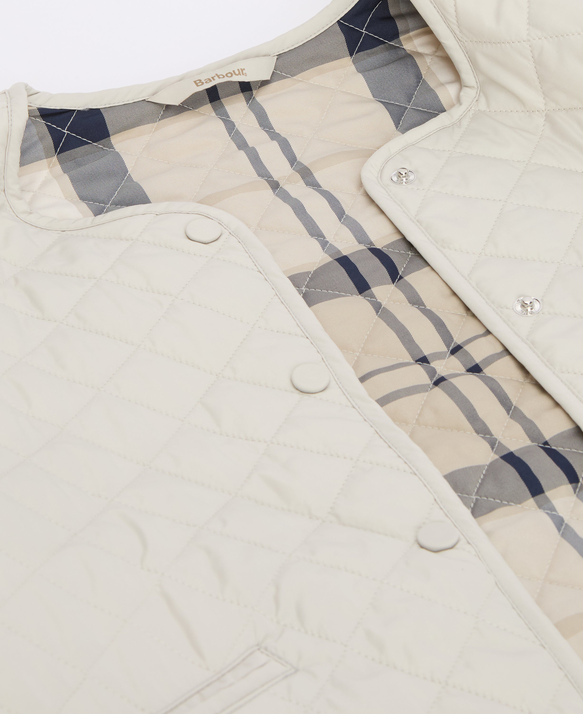 Cashel Collarless Quilted Jacket