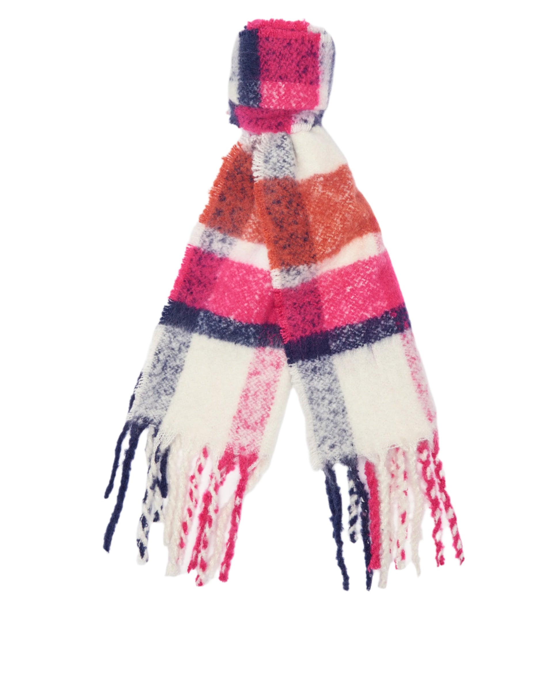 Barbour - Rawson Boucle Scarf - Colour: Pink Dahlia