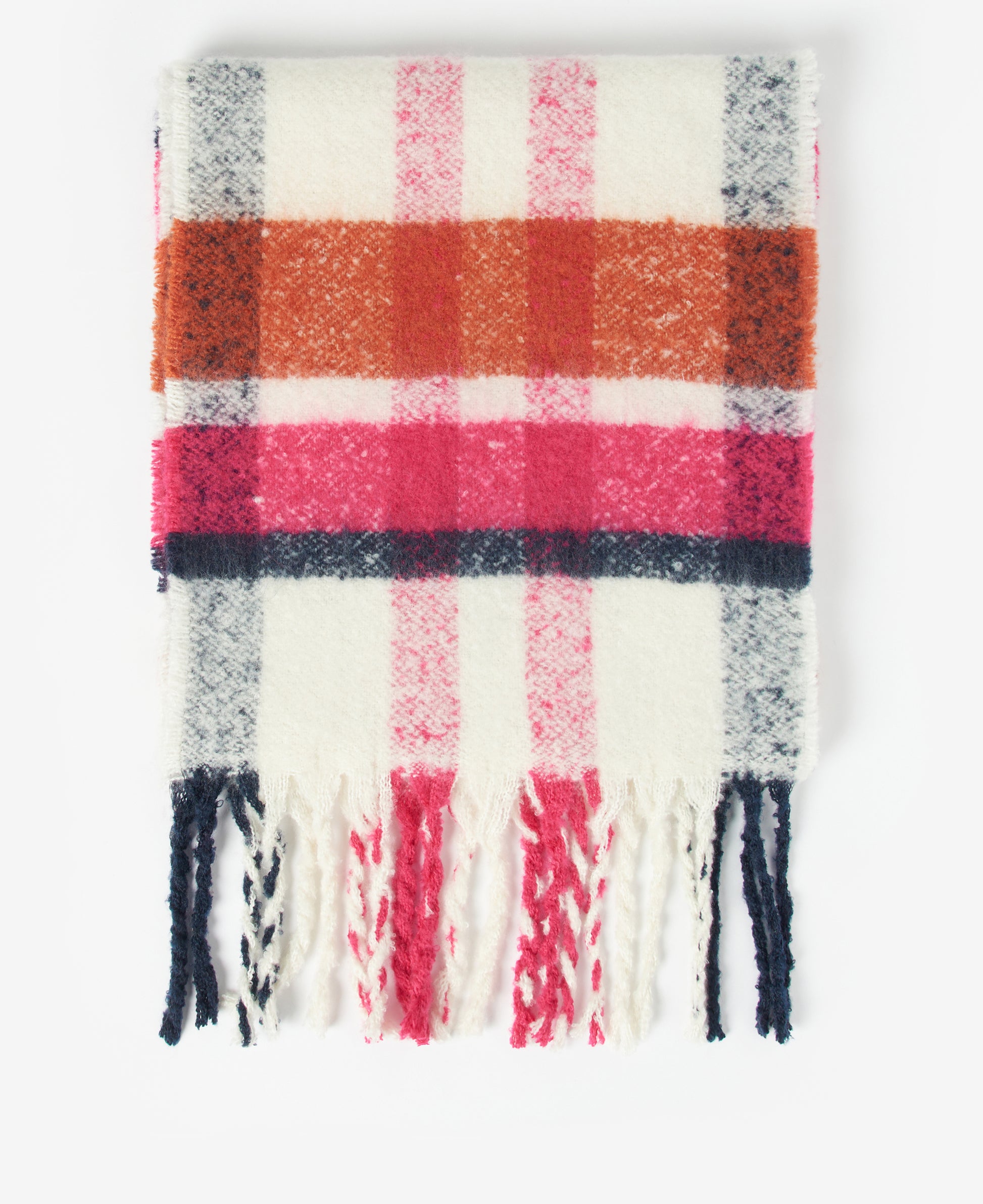 Barbour - Rawson Boucle Scarf - Colour: Pink Dahlia