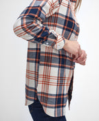 Barbour - Pendula Checked Shirt - Colour: Cloud & Spiced Pumpkin