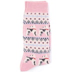 Barbour - Womens Fairisle Terrier Socks - Colour: Pale Pink
