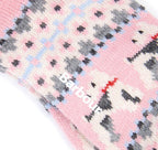 Barbour - Womens Fairisle Terrier Socks - Colour: Pale Pink