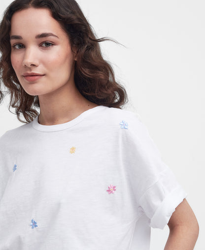 Barbour - Sandfield Floral T-Shirt - Colour: White