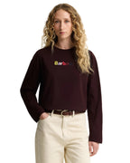 Amesbury Long Sleeve T-Shirt in Fig – lifestyle view 1