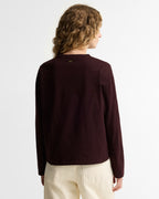 Amesbury Long Sleeve T-Shirt in Fig – product view 2