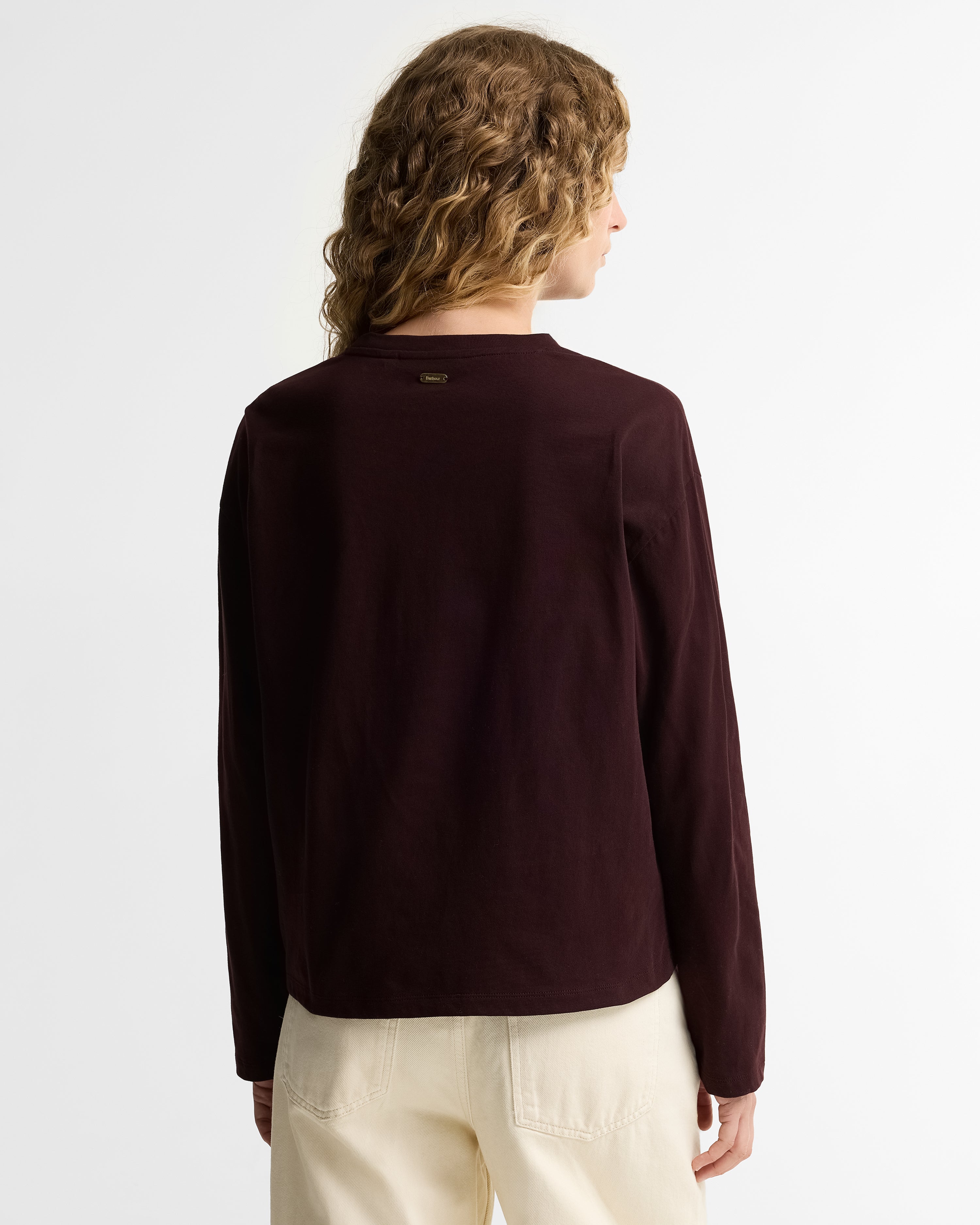 Amesbury Long Sleeve T-Shirt in Fig – product view 2