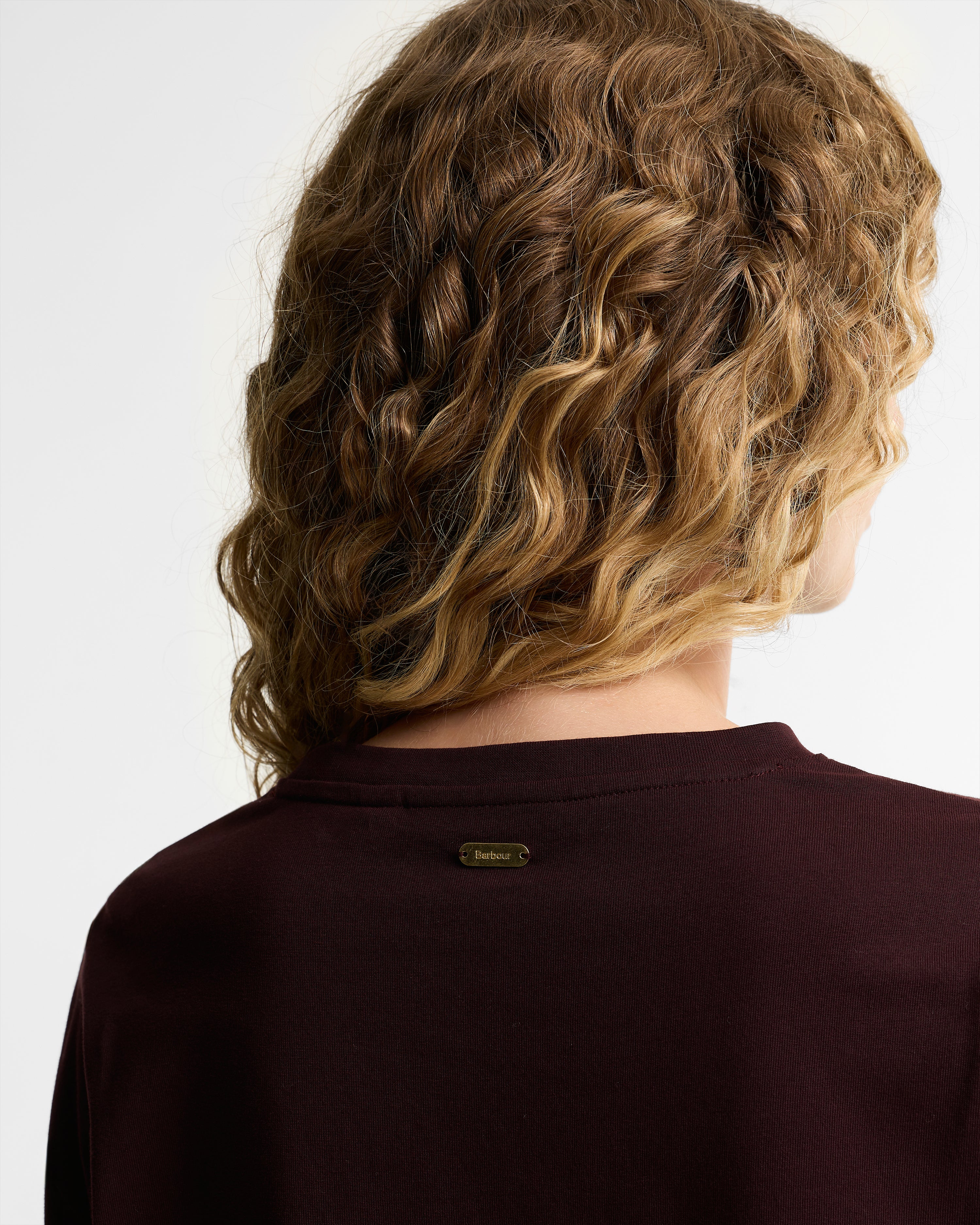 Amesbury Long Sleeve T-Shirt in Fig – detail view 2
