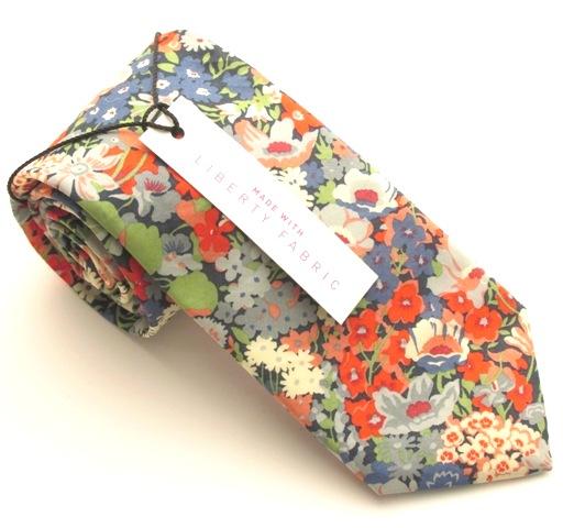 Van Buck - Tie Made from Liberty Fabric - Colour: Thorpe Blue