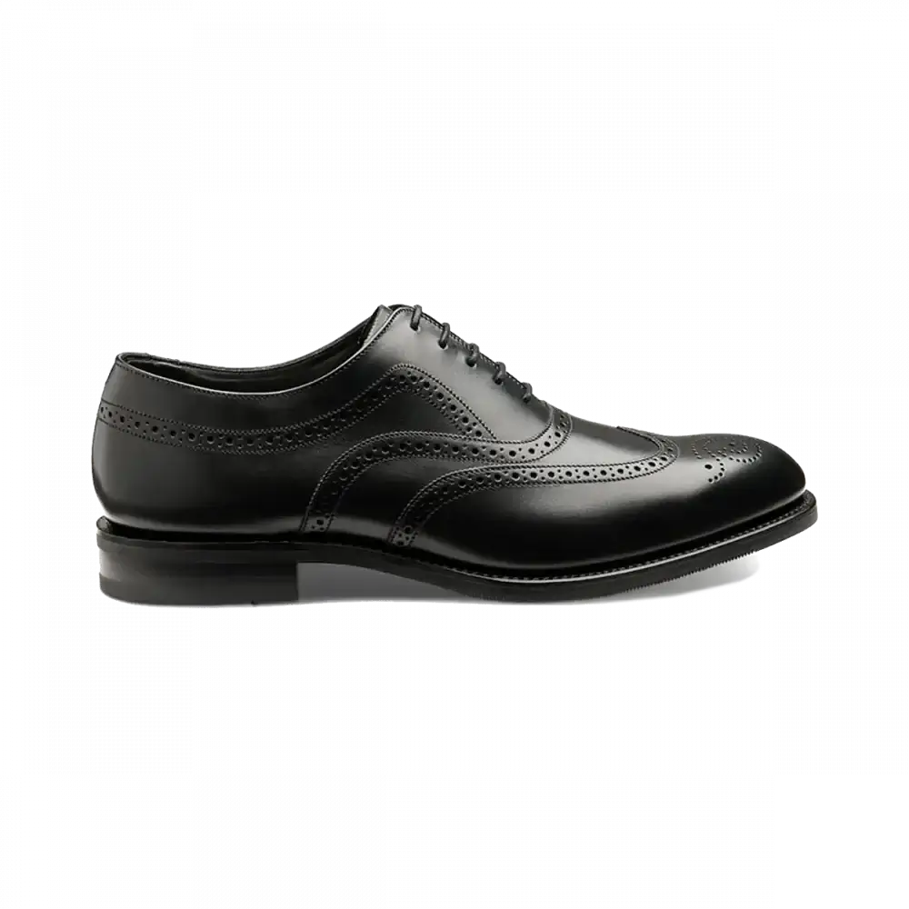 Loake - Castlegate Brogue | Rubber Sole - Colour: Black