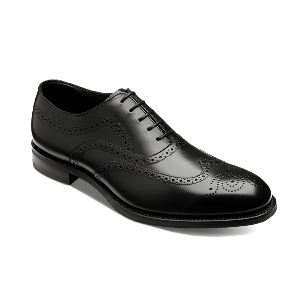 Loake - Castlegate Brogue | Rubber Sole - Colour: Black