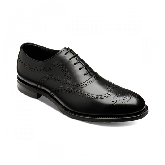 Loake - Castlegate Brogue | Rubber Sole - Colour: Black