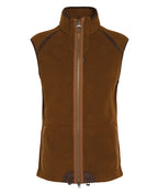 Barbour Langdale Fleece Gilet Rust Brown flat view