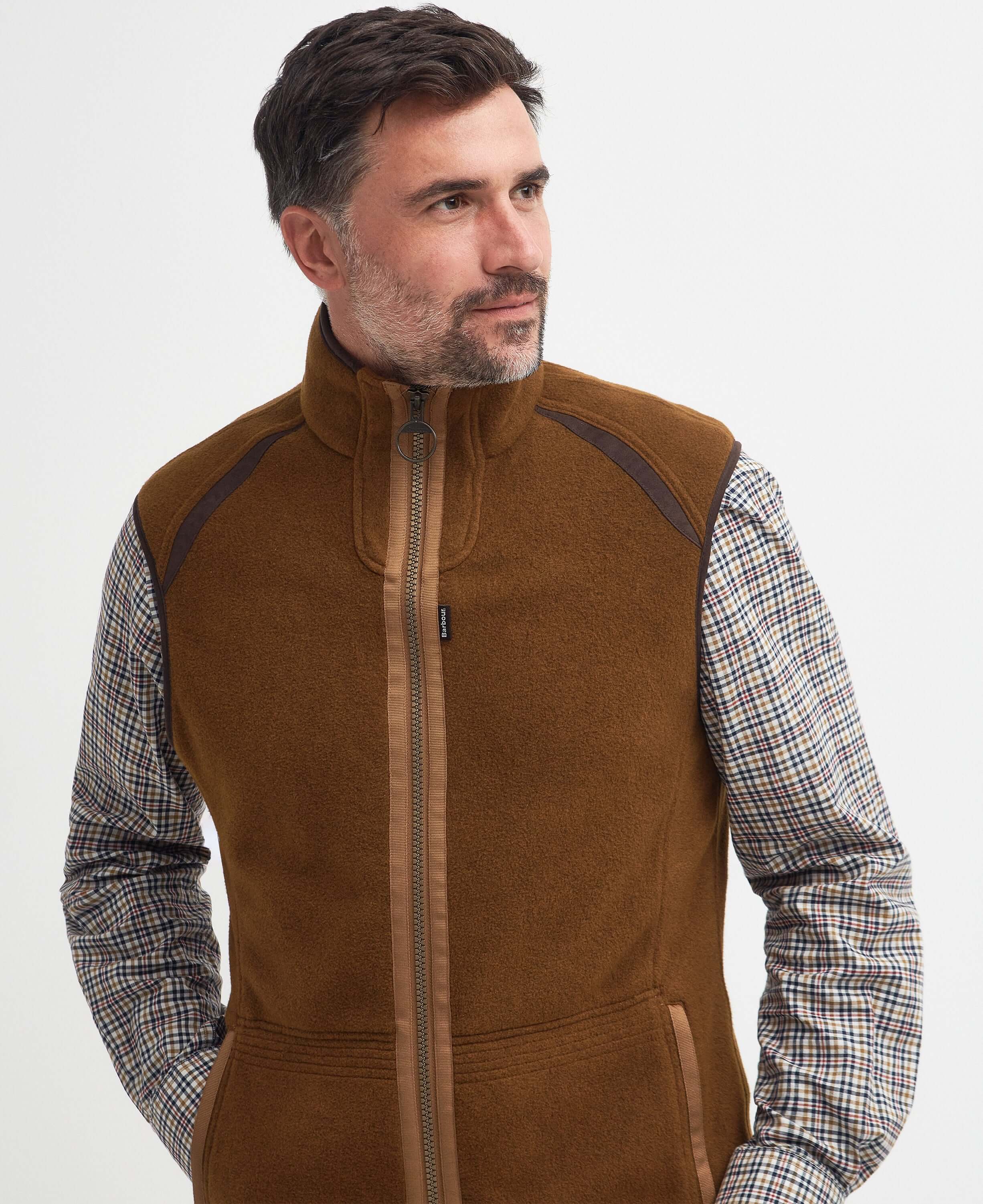 Barbour Langdale Gilet collar and zip detail