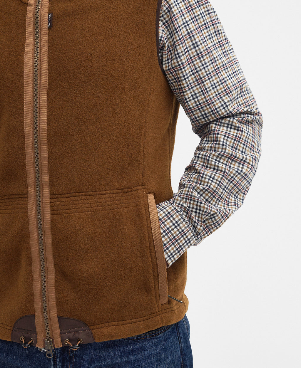 Barbour Langdale Gilet fleece fabric detail