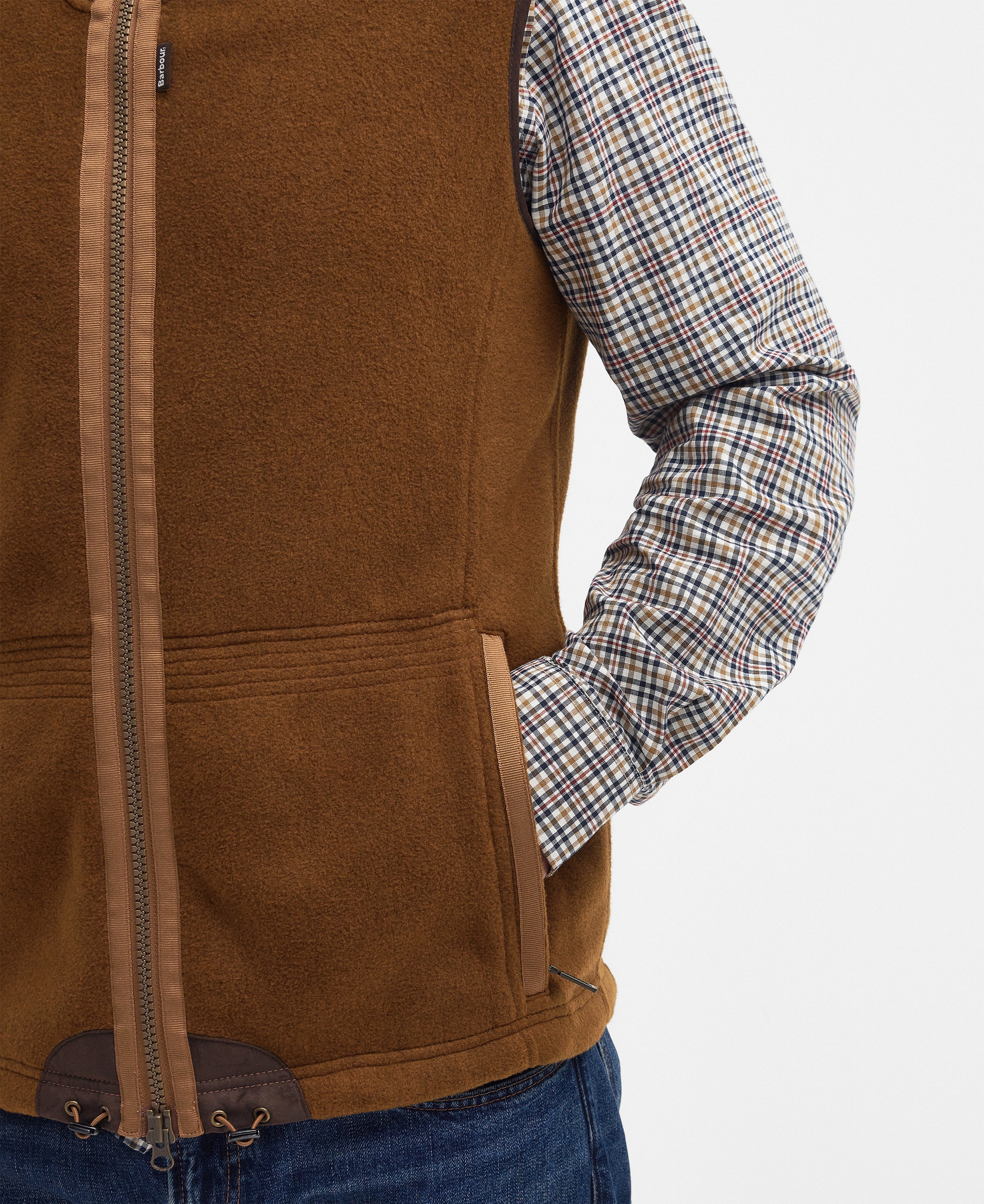 Barbour Langdale Gilet fleece fabric detail